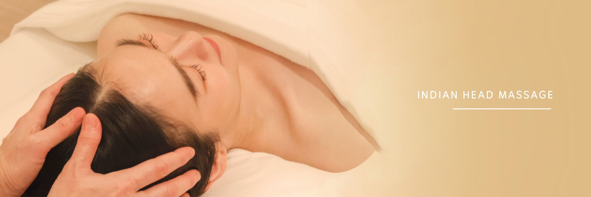 Relaxing Indian head massage therapy performed at Makkha Spa in Chiang Mai, offering luxurious spa treatments for ultimate relaxation and wellness.