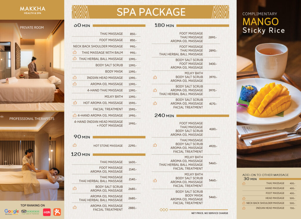 Makkha Spa offering luxurious Thai massages and wellness treatments in Chiang Mai.