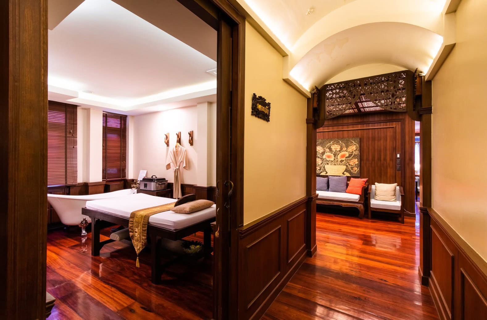 Stunning interiors of Ancient House branch of Makkha Health & Spa in Chiang Mai