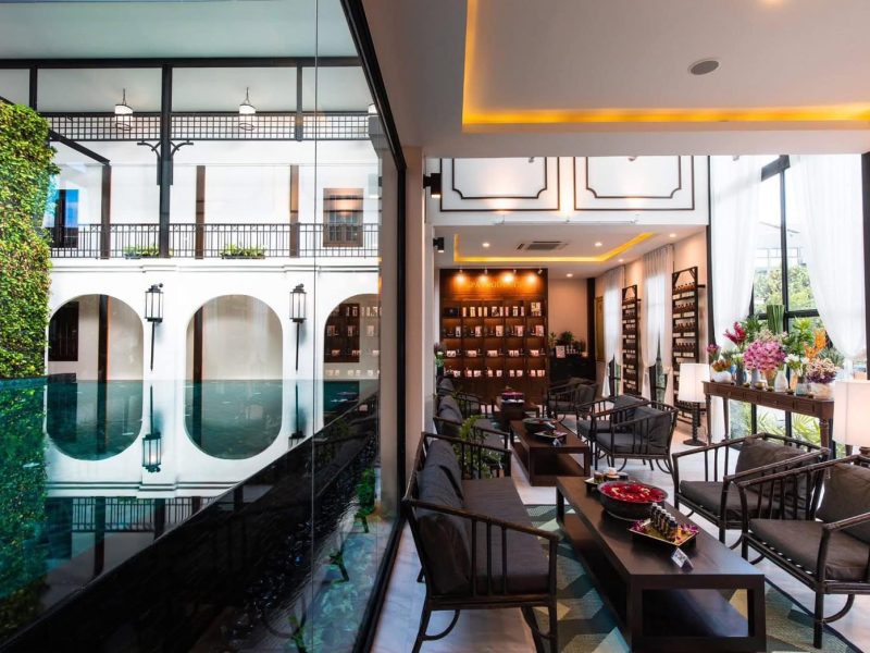 Beautiful interiors of Makkha Health & Spa Colonial Gardens branch in Chiang Mai